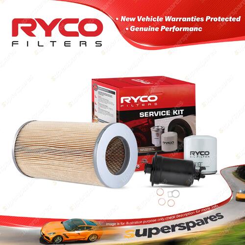 Ryco Oil Air Fuel Filter Service Kit for Toyota Hiace Sbv Van RCH12 SWB 95-2005