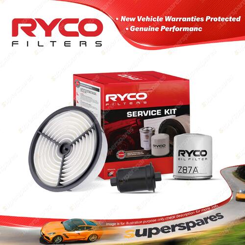 Ryco Oil Air Fuel Filter Service Kit for Toyota Hilux VZN130 08/1990-11/1995