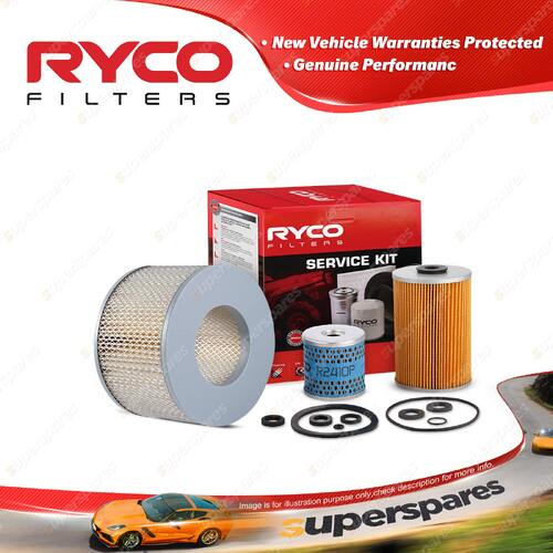 Ryco Oil Air Fuel Filter Service Kit for Toyota Landcruiser HJ45 09/1977-07/1980