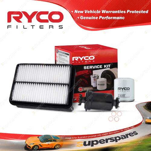 Ryco Oil Air Fuel Filter Service Kit for Toyota Previa Tarago TCR10 11 20 21