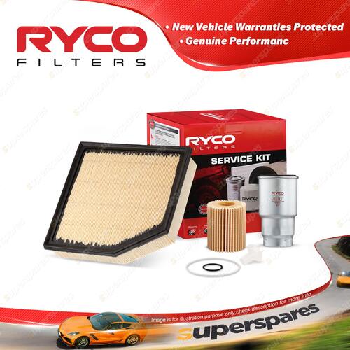 Ryco Oil Air Fuel Filter Service Kit for Toyota Rav 4 ALA49R 02/2013-On