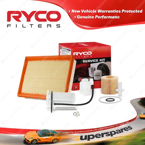 Ryco Oil Air Fuel Filter Service Kit for Toyota Rav 4 ASA44R 02/2013-On