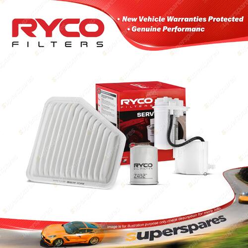 Ryco Oil Air Fuel Filter Service Kit for Toyota Tarago ACR50R 03/2006-2008
