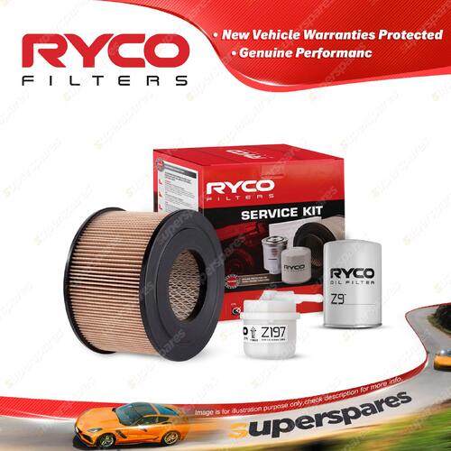 Ryco Oil Air Fuel Filter Service Kit for Toyota Toyoace RY16 1973-1986