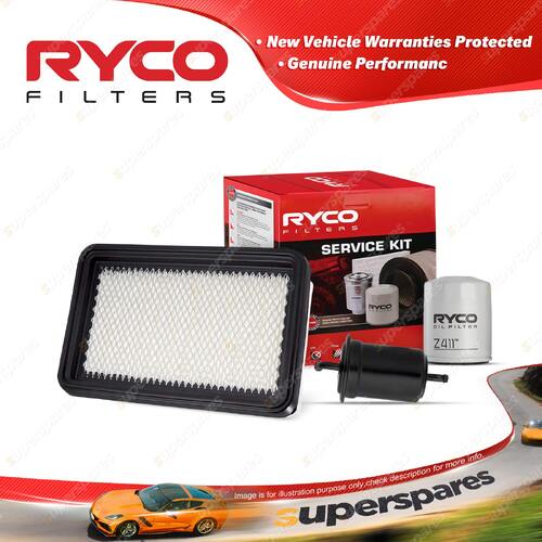 Ryco Oil Air Fuel Filter Service Kit for Mazda Mx-6 626 GE V6 2.5L Petrol