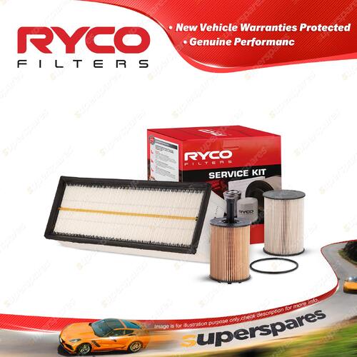 Ryco Oil Air Fuel Filter Service Kit for Audi A3 8P 2.0 TDI 4cyl Engine CBBB BKD