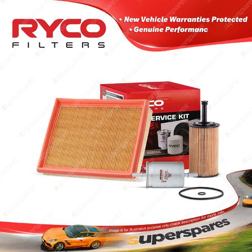 Ryco Oil Air Fuel Filter Service Kit for Peugeot 206 XRS XT XTS 4cyl 1.6L Petrol