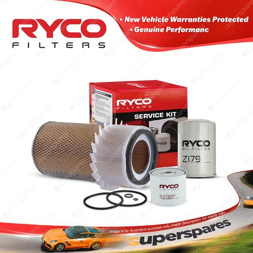 Ryco Oil Air Fuel Filter Service Kit for Mazda T4100 WE WF WG 6cyl 4.1L Diesel