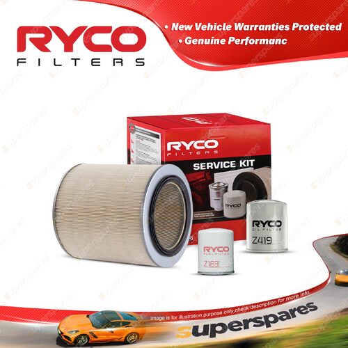 Ryco Oil Air Fuel Filter Service Kit for Mazda T4000 T4600 WG WH 4cyl