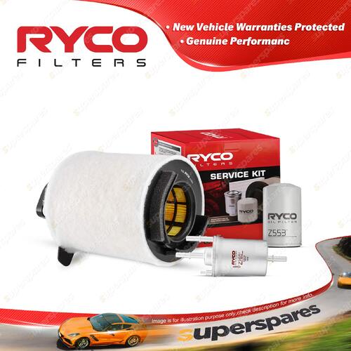 Ryco Oil Air Fuel Filter Service Kit for Volkswagen Golf Mk V FSI 4cyl 1.6L 2L
