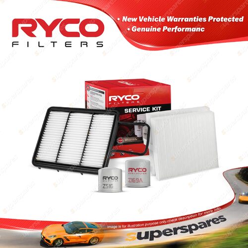 Ryco Oil Air Fuel Cabin Filter Service Kit for Great Wall V200 2.0L 4Cyl