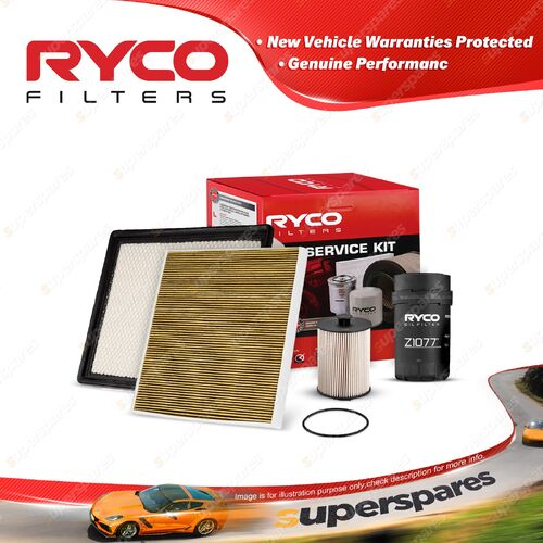 Ryco Oil Air Fuel Cabin Filter Service Kit for Foton Tunland 2.8L 4Cyl