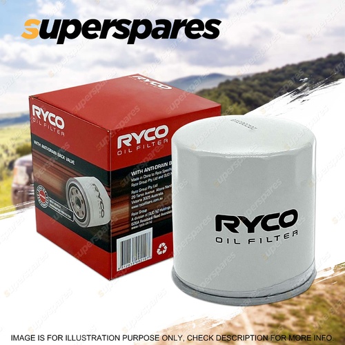 Ryco Oil Filter for Holden Rodeo TF TFR54 TFR55 TFR6 TFS54 TFS55 TFS6 R7 R9