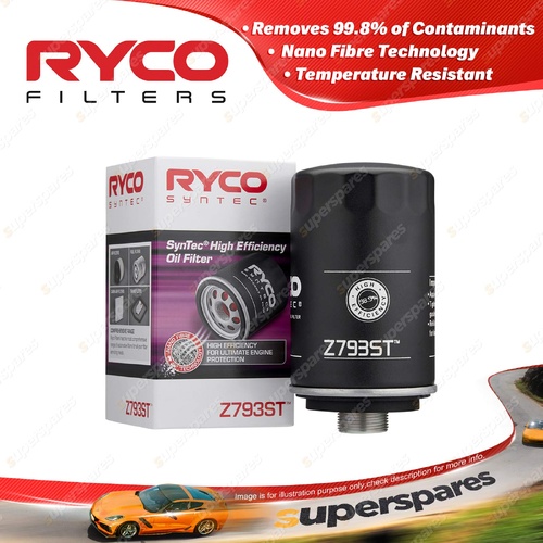 Ryco Syntec High Efficiency Oil Filter for Skoda Octavia Superb Yeti