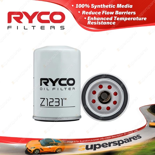 Ryco Spin-On Oil Filter for Ford Transit VO Tourneo Custom AV 2004-On