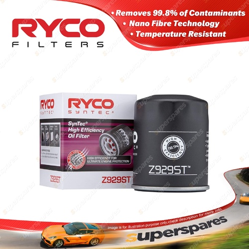 1 piece of Ryco Spin-On Syntec Oil Filter - Z929ST High Efficiency