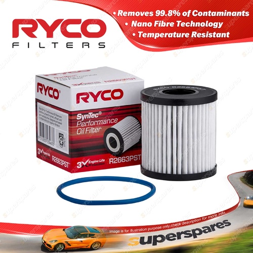 1 x Ryco Syntec Performance Oil Filter for Mini Cooper J01 Height 69.5mm