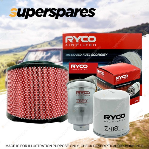 Ryco 4WD Air Oil Fuel Filter Service Kit for Ford Ranger PJ PK Premium Quality