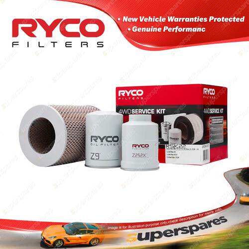 Ryco 4WD Filter Service Kit for Toyota Hilux LN86 106 107 111 10/88-97