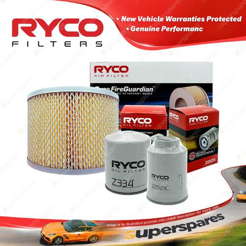 Ryco 4WD Filter Service Kit for Toyota Landcruiser HDJ78 79 Fire Guardian