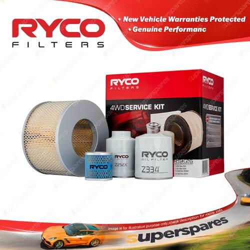 Ryco 4WD Filter Service Kit for Toyota Landcruiser HZJ78 HZJ79 1HZ