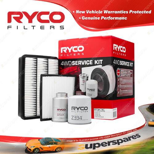 Ryco 4WD Filter Service Kit for Toyota Landcruiser Prado KZJ 120R
