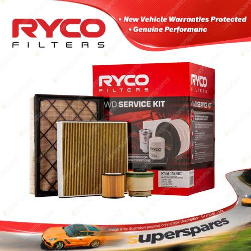 Ryco 4WD Filter Service Kit for Ford Everest UA Ranger PX P4AT P5AT engines