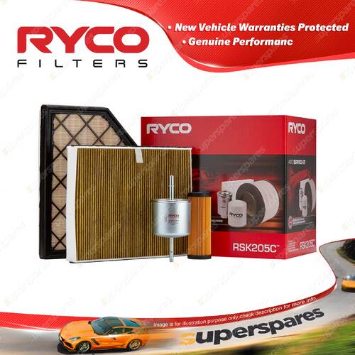 Ryco 4WD Filter Service Kit for Ford Ranger Raptor PY T6.2 V6 3.0L DD2S 2022-On