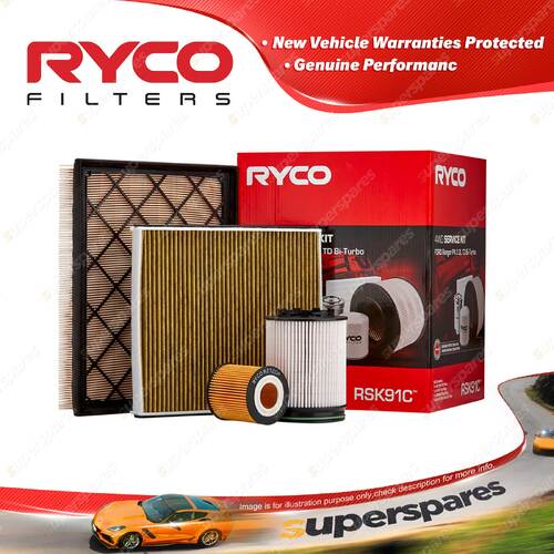 Ryco Filter Service Kit for Ford Ranger PX Series YN2S Engine 09/2018-On