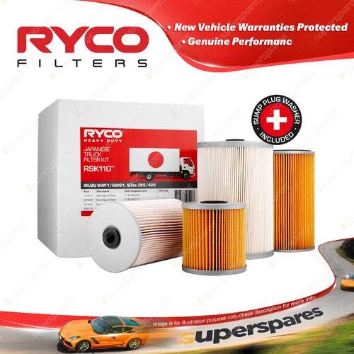 Ryco HD Filter Service Kit RSK110 for ISUZU 6WF1-TC GIGA CXZ51 Brand New