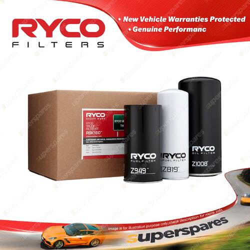 Ryco Heavy Duty Filter Service Kit for CATERPILLAR ENGINE KIT C 15/1