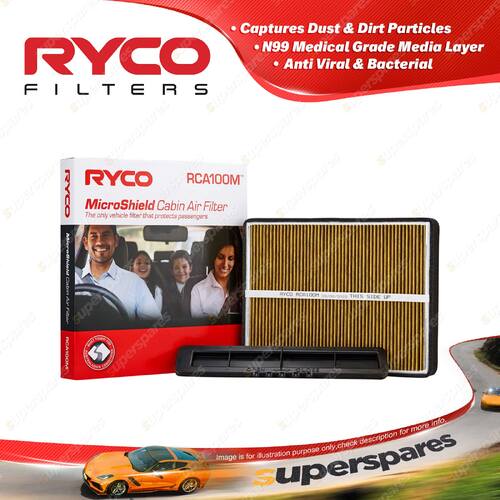 Ryco Cabin Filter for Ford Fpv Pursuit BA BF FG V8 5.4L PM2.5 Microshield Filter