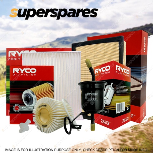 Ryco 4WD Filter Service Kit For Toyota Prado GRJ150R V6 4.0 2009-On
