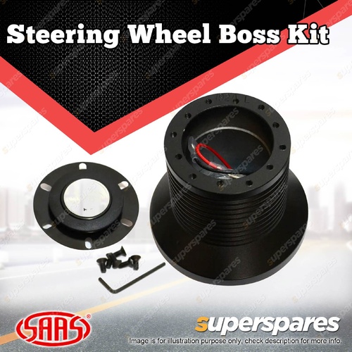 SAAS Flat Spoked Steering Wheels Boss Kit for Holden Nova LG 1993-1997