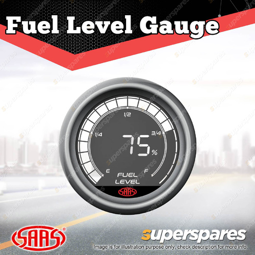 SAAS Fuel Level Gauge Digital Display Car 52mm Muscle Digital Series