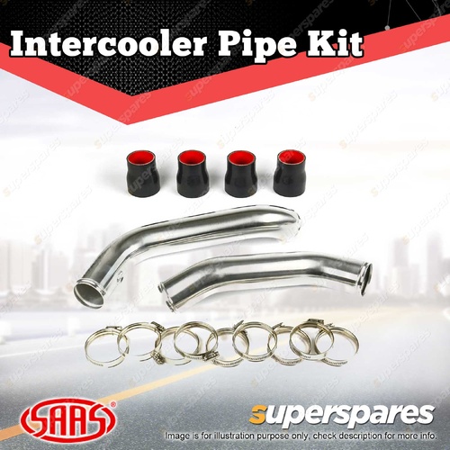 SAAS Intercooler Polish Alloy Pipe Kit for Isuzu D-Max MU-X 3.0L 2012-2016