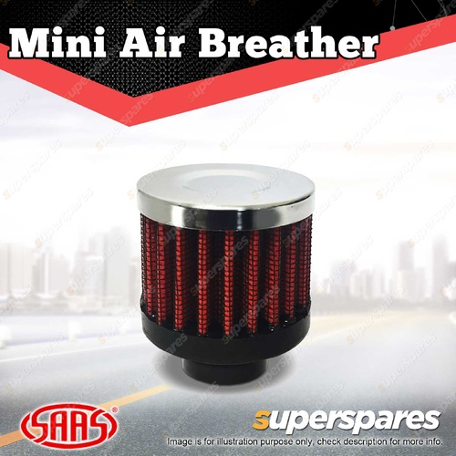 SAAS Mini Air Breather Red 18mm Neck Urethane Base with Hose Clamps