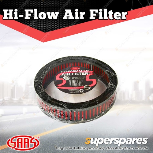 SAAS Hi-Flow Filter Washable 9 Inch Outer Diameter x 2 Inch Height Round