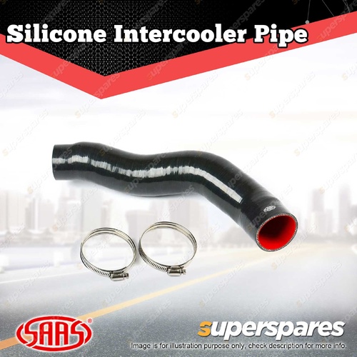 SAAS Silicone Intercooler Black Pipe Cold for Mitsubishi Triton ML MN Challenger