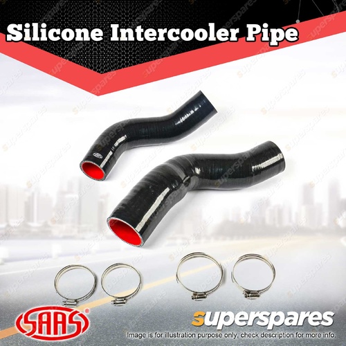 SAAS Silicone Intercooler 2 Pipe Kit for Mitsubishi Triton MQ MR Pajero QE QF