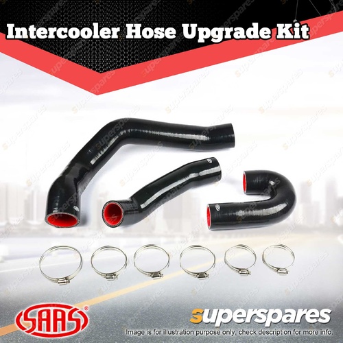 SAAS Silicone Intercooler 3 Pipe and Clamp Kit for Mitsubishi Pajero NS NT NX NW