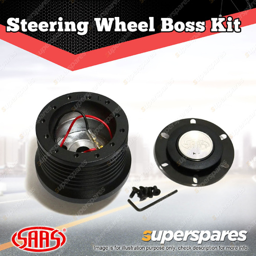 SAAS Steering Wheel Boss Kit Cast Alloy Black for Suzuki Vitara 1988-On