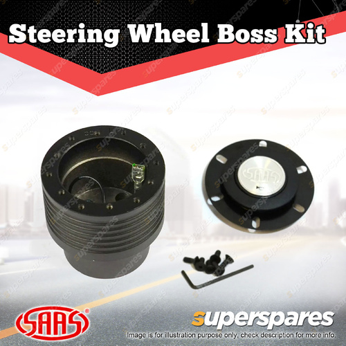 SAAS Steering Wheel Boss Kit Cast Alloy Black for Land Rover Series 2-2A-3 72-On