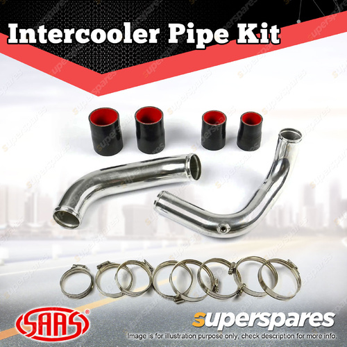 SAAS Intercooler Polish Alloy Pipe Kit for Nissan Patrol GU Y61 ZD30 CRD 06-17
