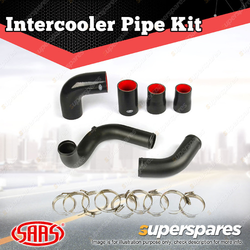 SAAS Intercooler Black Alloy Pipe Kit for Nissan Patrol GU Y61 ZD30 2000-2006