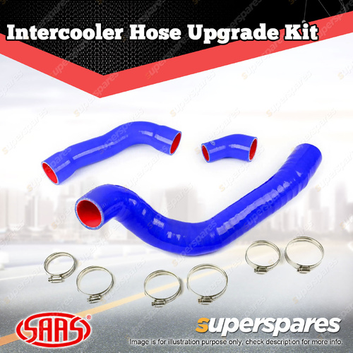 SAAS Silicone Intercooler Blue 3 Pipe Kit for Mazda BT50 B22 2.2L 2011-2020