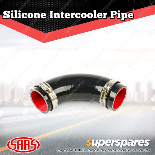 SAAS Silicone Intercooler Black Pipe Hot for Holden Colorado RG 2.8L 2012-On