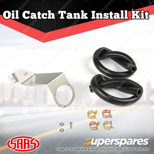 SAAS Oil Catch Tank Install Kit for Toyota Hilux GUN 2.4L 2.8L 2015-On