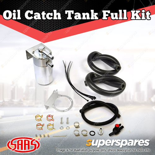 SAAS Oil Catch Tank Full Kit On Billet Can for Toyota Landcruiser 70 2.8TD 23-On