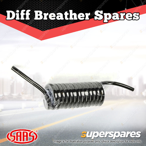 SAAS Diff Breather Hose Polyurethane Coiled Pneumatic Pipe 8mm x 2m Spring